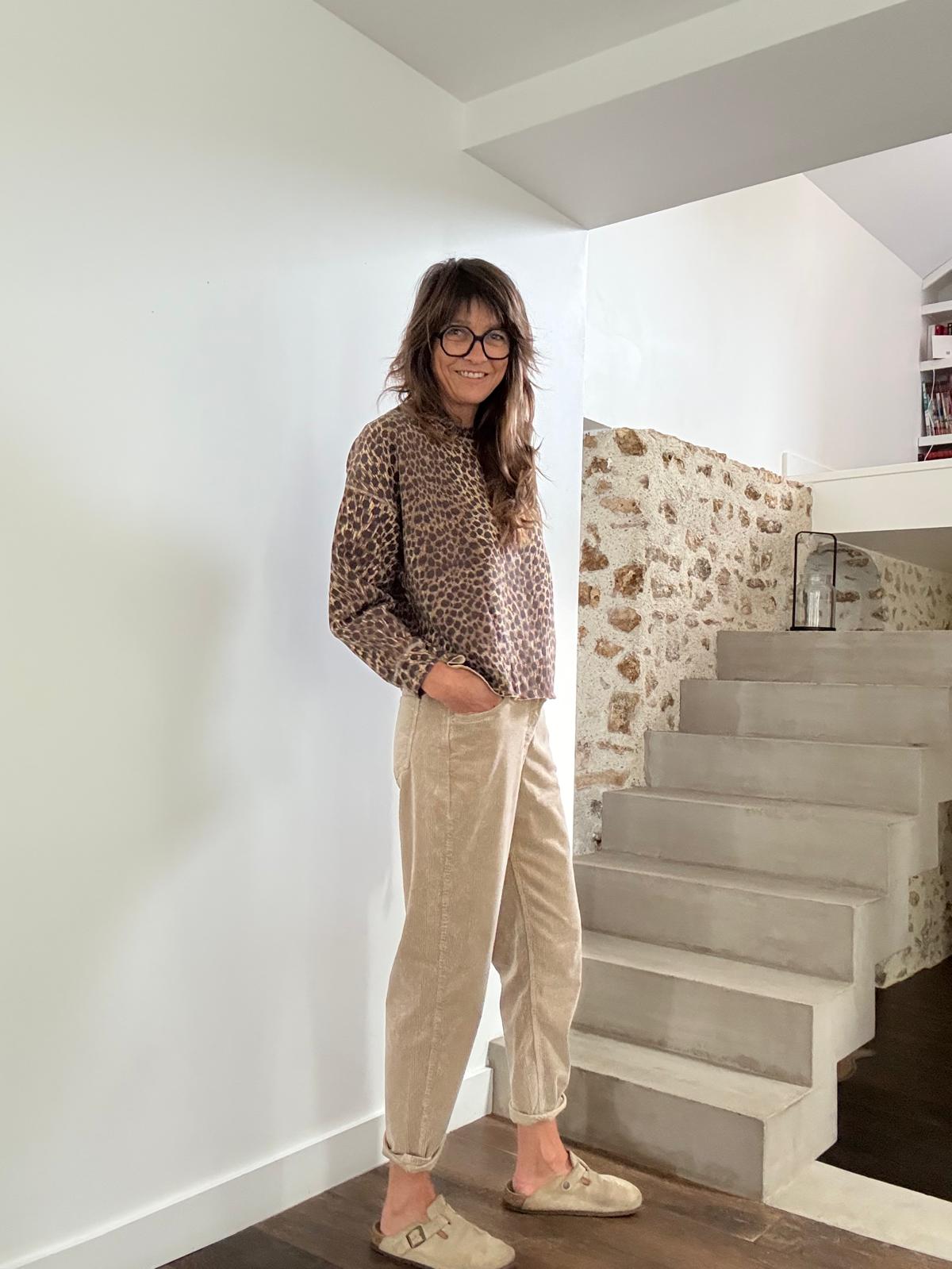 Pantalon Gala velours Granola wash