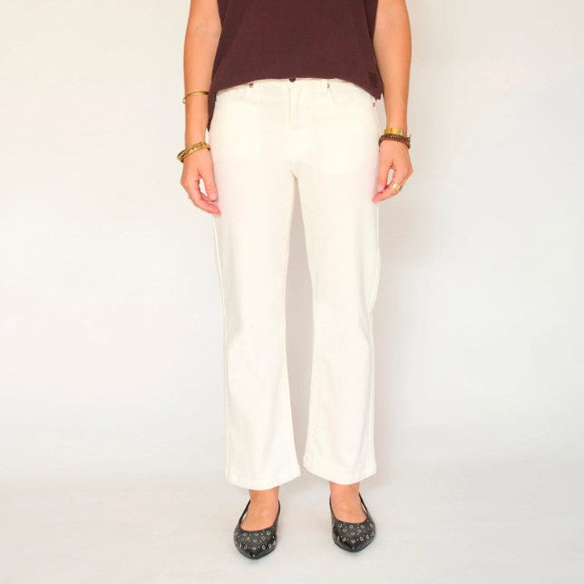 Jean coupe droite The Linda sunset drill natural