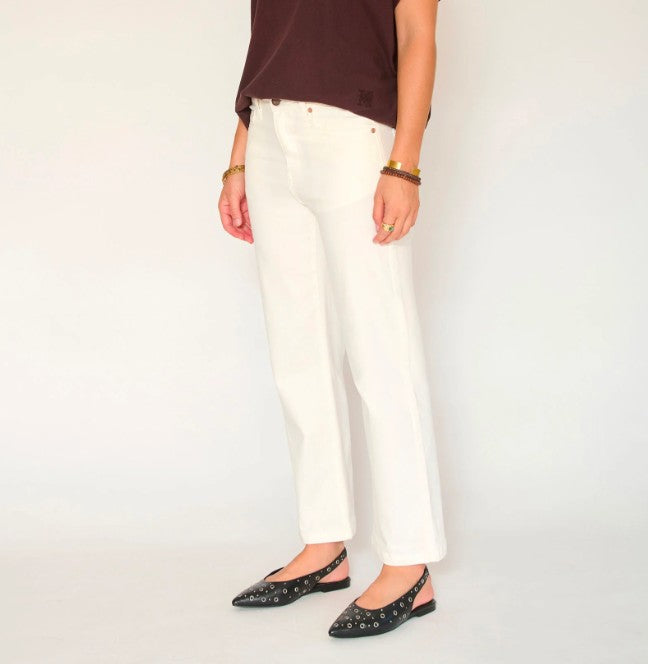 Jean coupe droite The Linda sunset drill natural