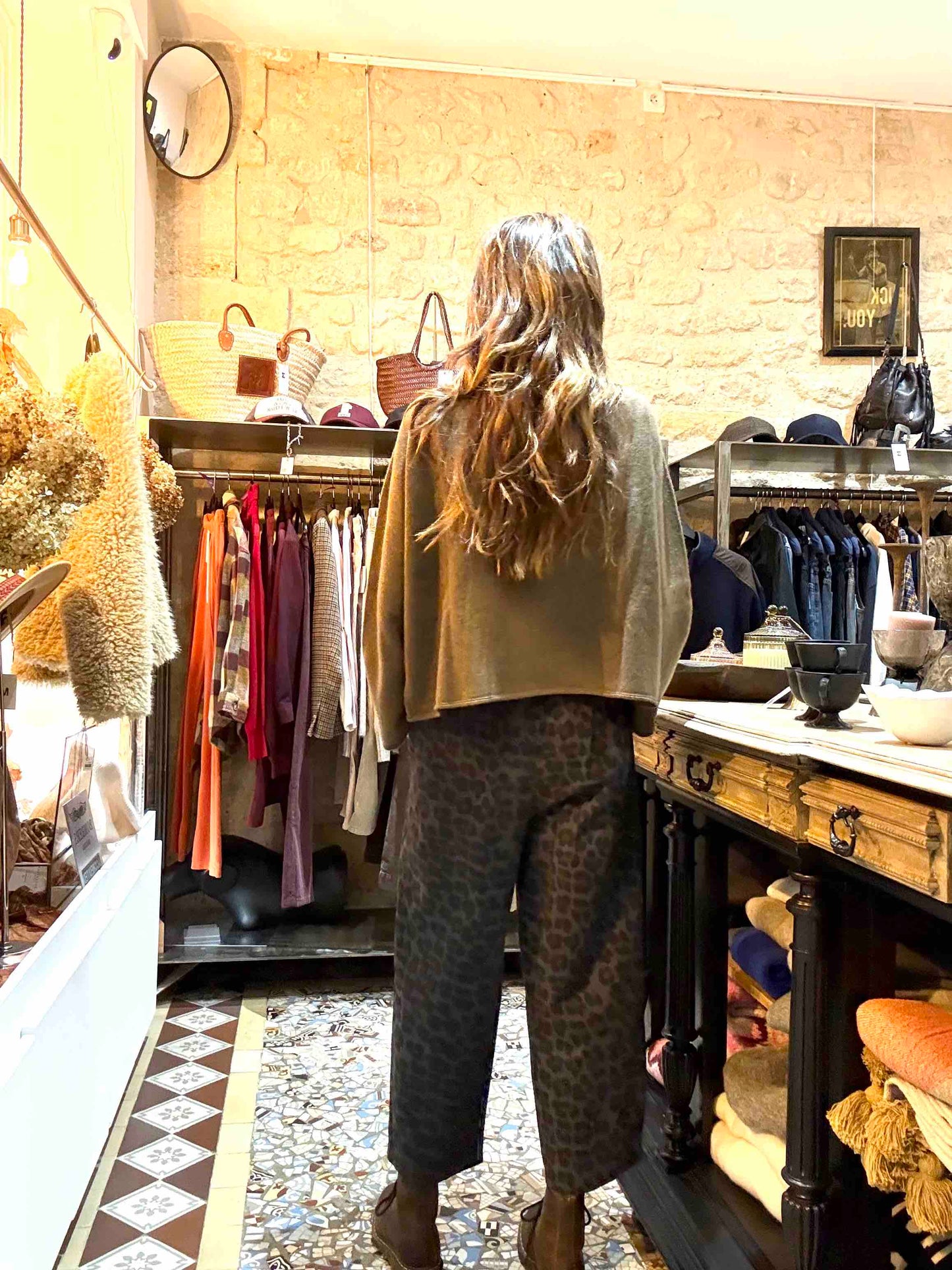 Pantalon Magic en coton épais léo gris