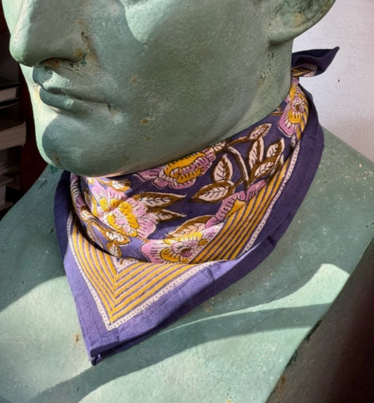 Petit foulard n°113 bleu