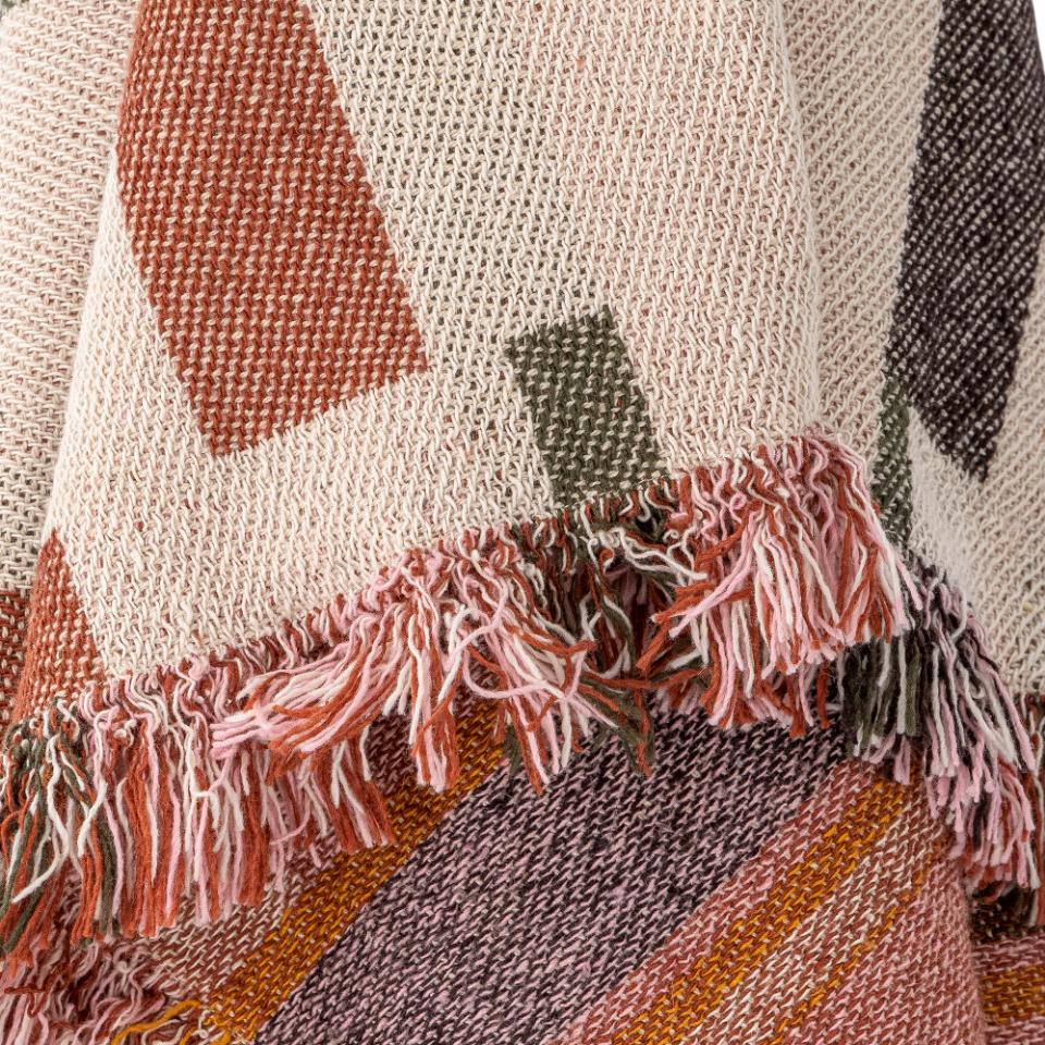 Plaid en coton recyclé Toscana - Bloomingville