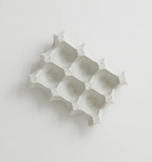 Plateau à oeufs Nea blanc (6)