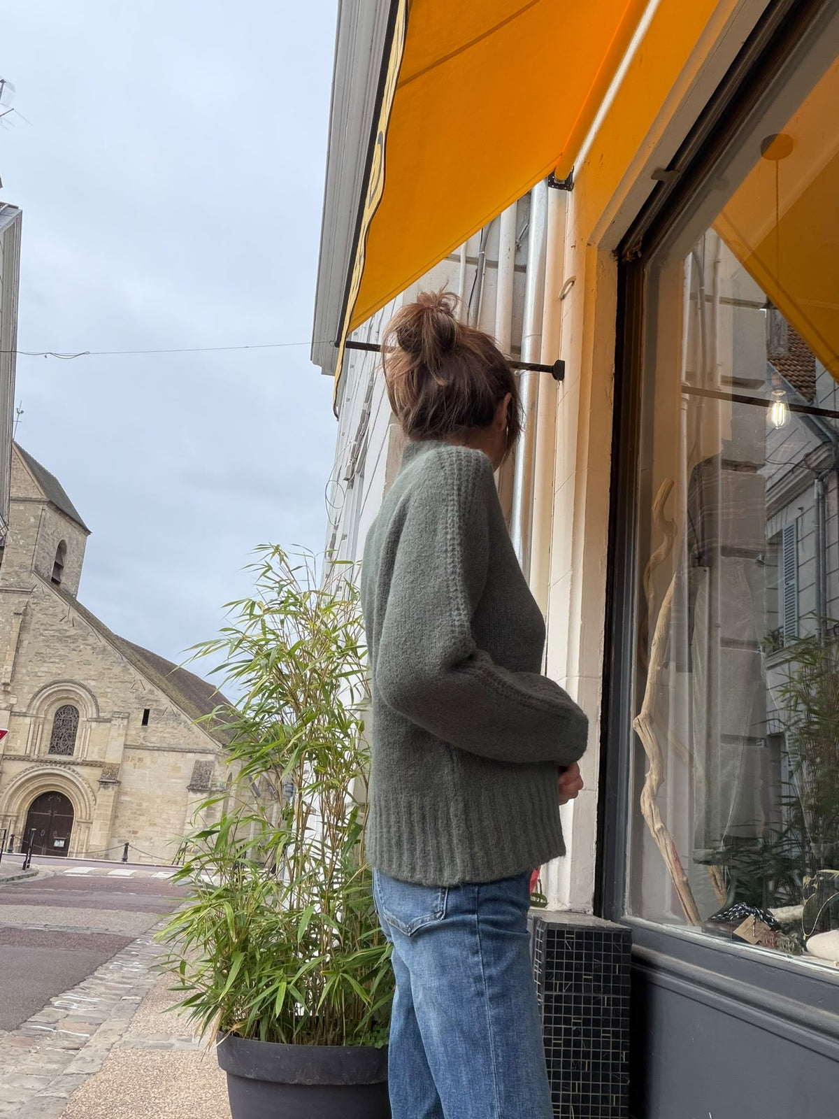 Pull Brima kaki- Maison Anje