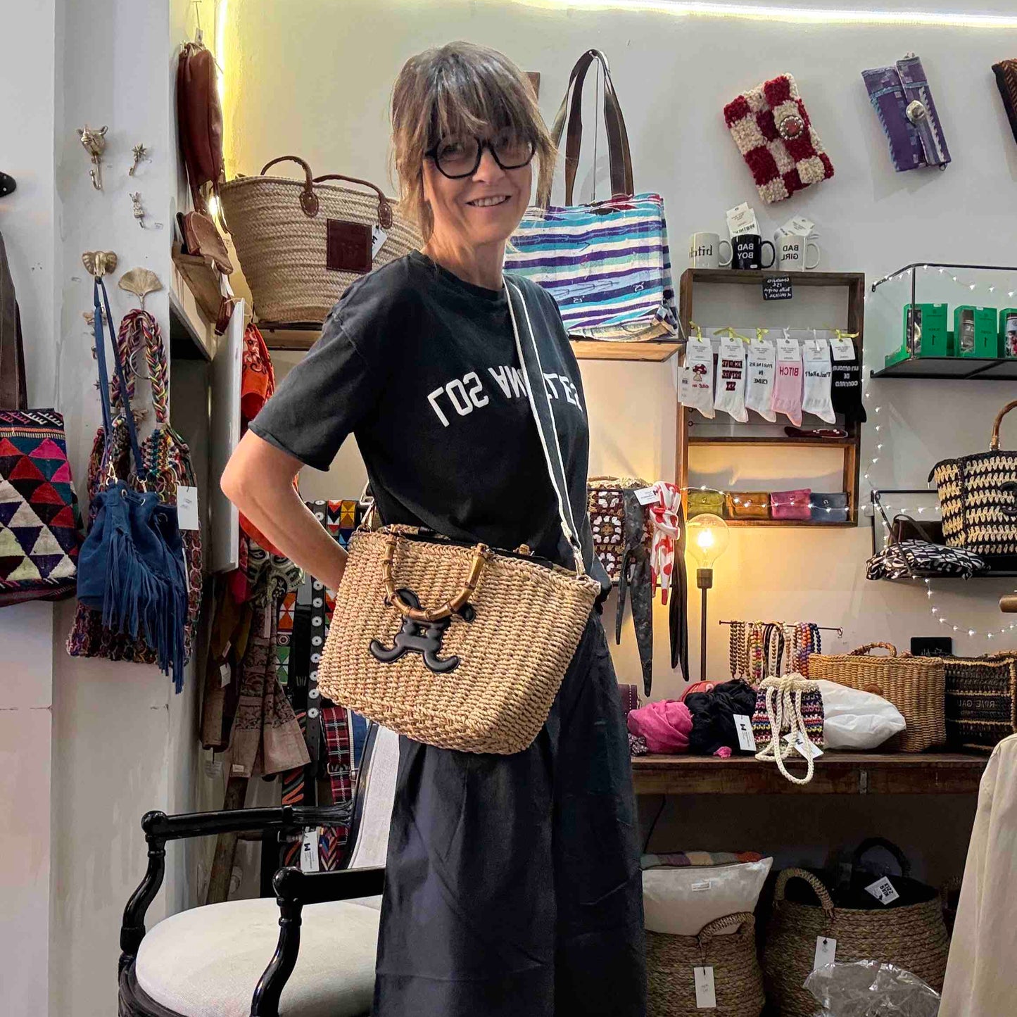 Sac panier Lola Black - sélection Thank You Margareth