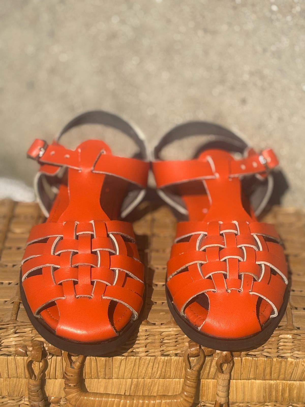 Précommande - Sandales Tiktik orange
