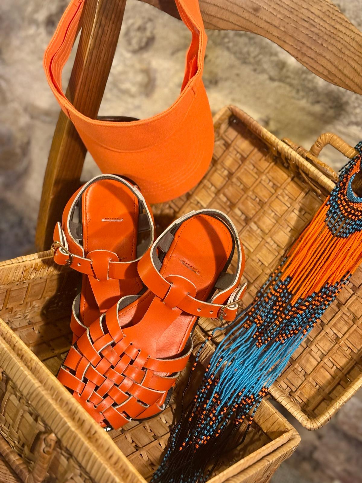 Précommande - Sandales Tiktik orange