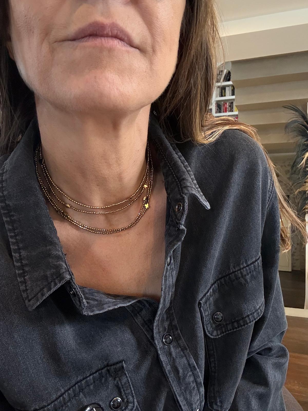 Collier sautoir Brigitte XXL - Le Monde est Stone
