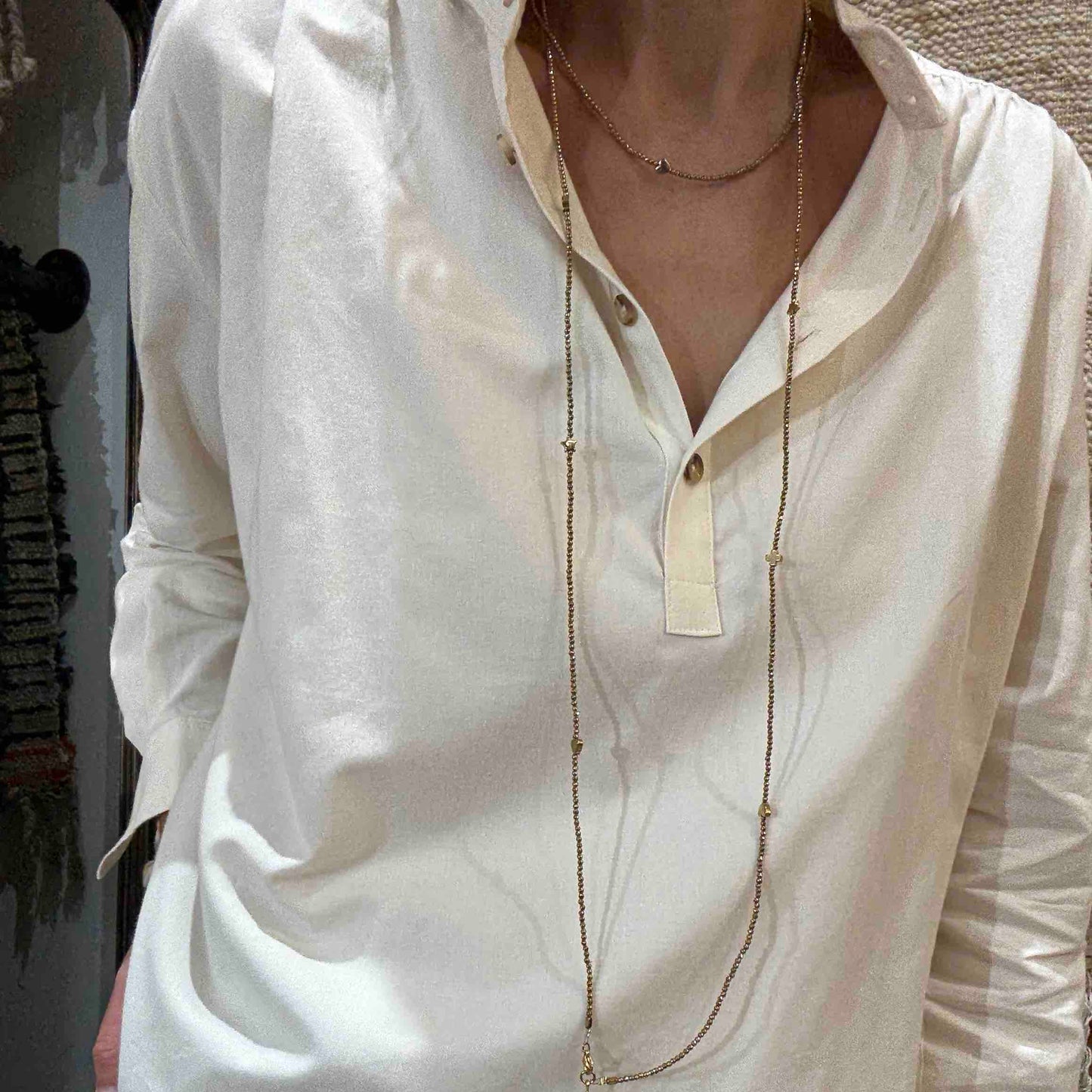 Collier sautoir Brigitte XXL - Le Monde est Stone