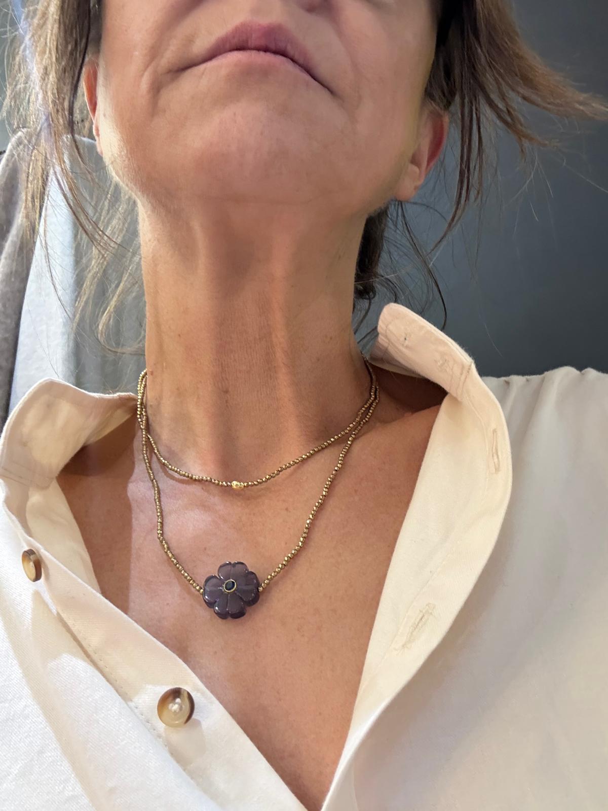 Sautoir bracelet Flower - Le Monde est stone