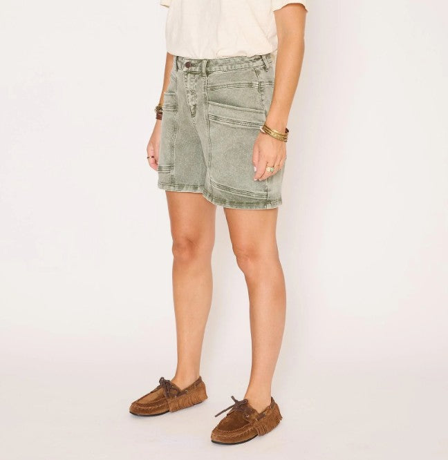 Short Pola pacific drill - kaki