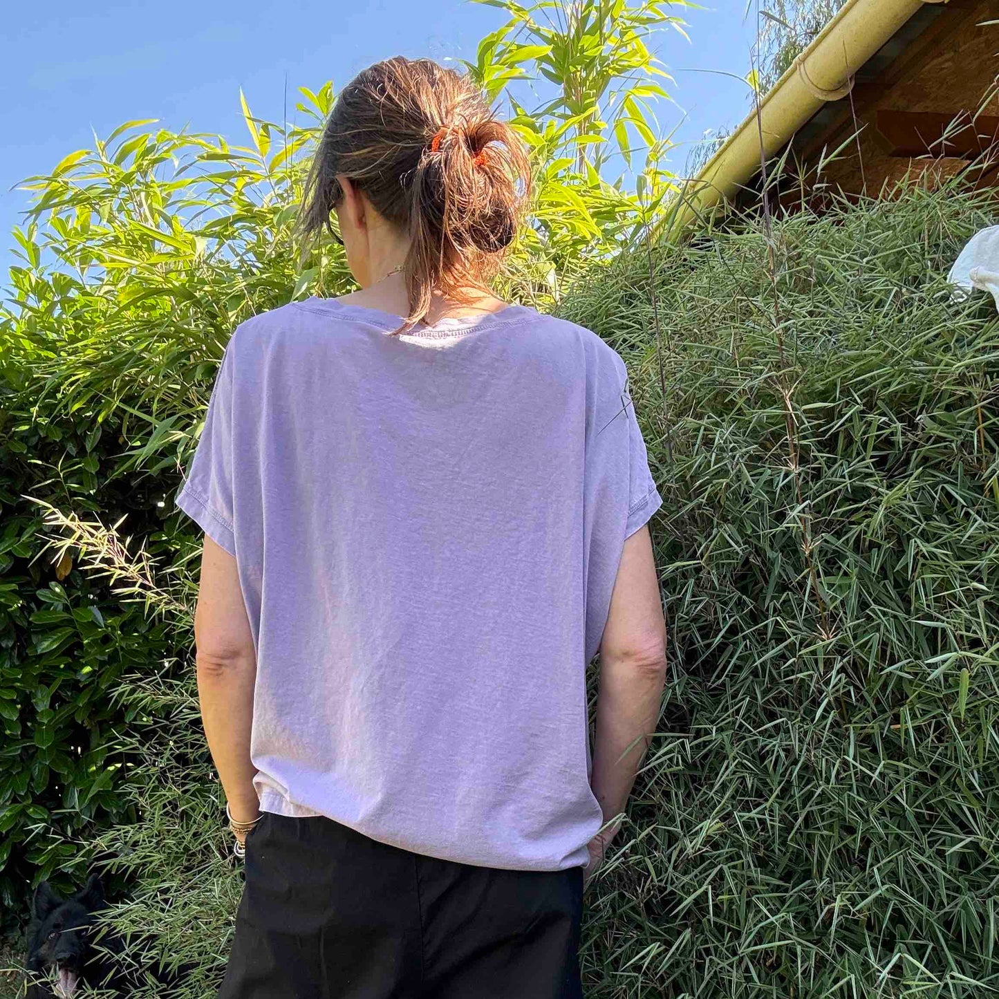 T-shirt Jess gris washé ou vieux rose washé