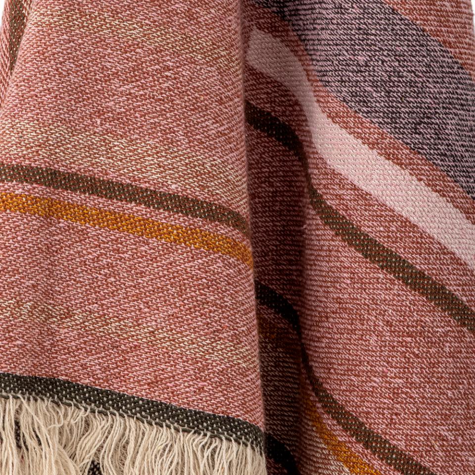 Plaid en coton recyclé Toscana - Bloomingville