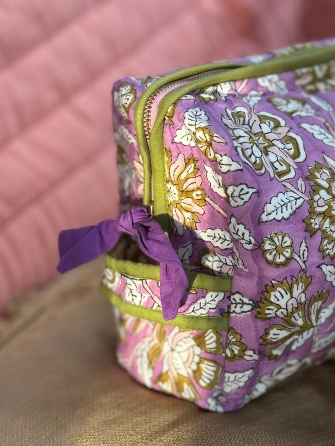 Trousse de toilette femme XL - Carthage lilas