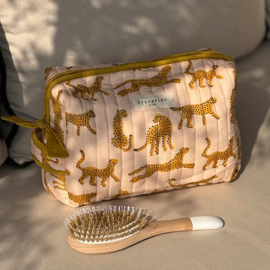 Trousse de toilette femme XL - Fauve rose