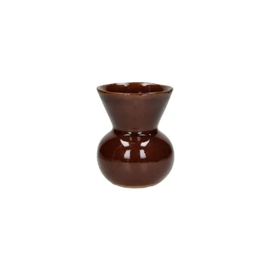 Vase brun Poppy 10x13cm
