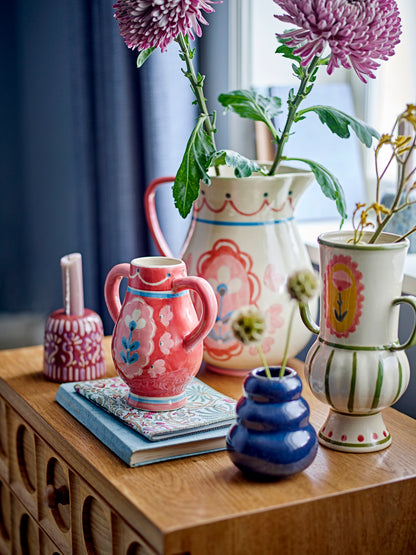 Odina Vase rose en grès