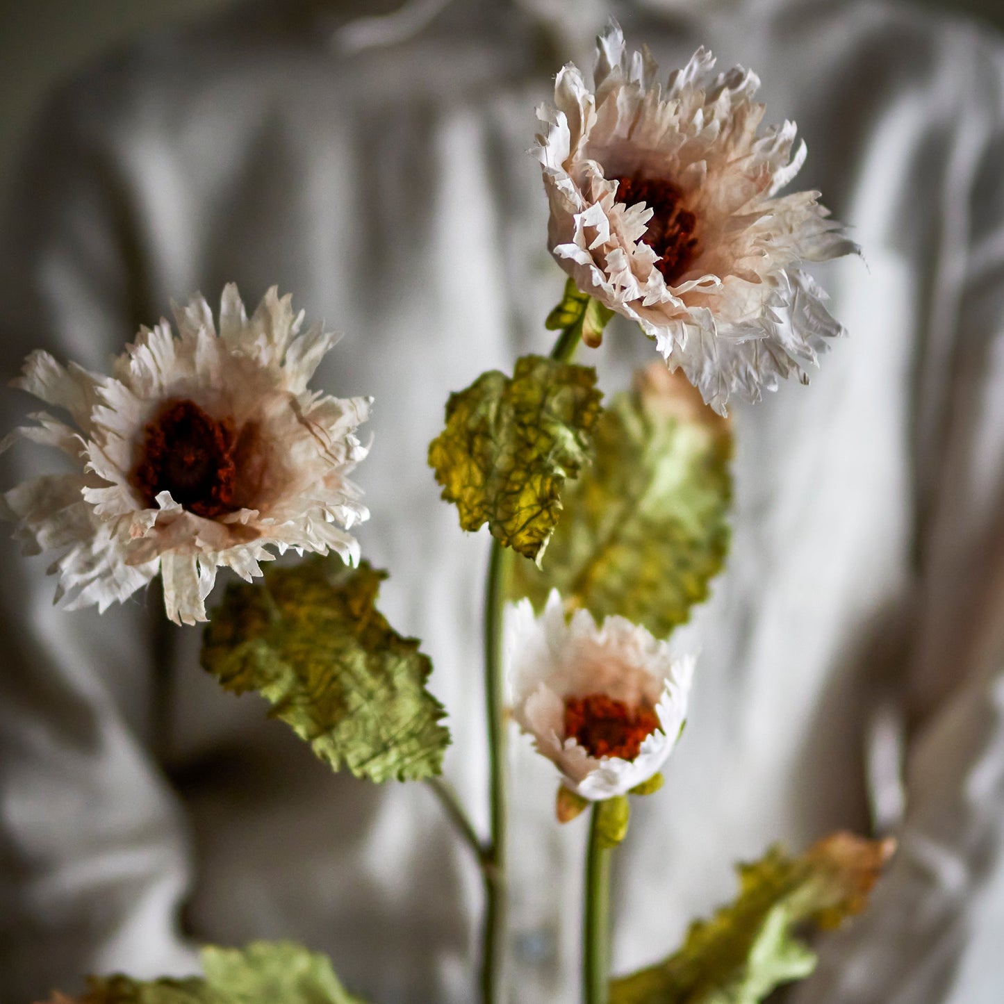 Chrysantemum Tige, Blanc, Fleurs artificielles