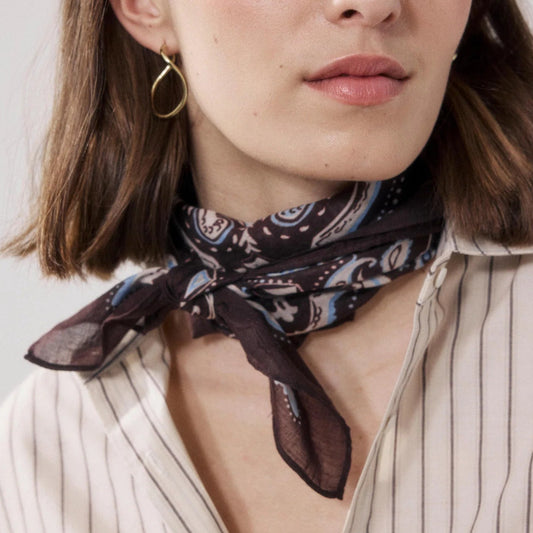 Bandana Paisley chocolat - Hartford