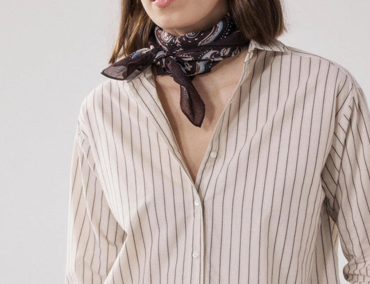 Bandana Paisley chocolat - Hartford