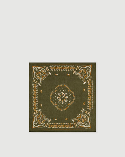 Bandana Paisley vert militaire - Hartford