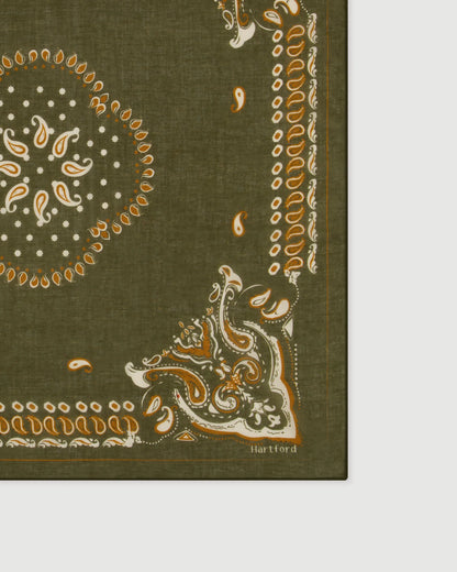 Bandana Paisley vert militaire - Hartford