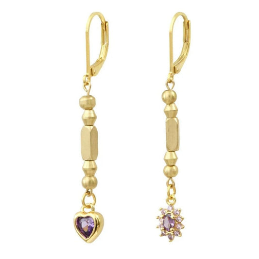 Love Story lilac earrings