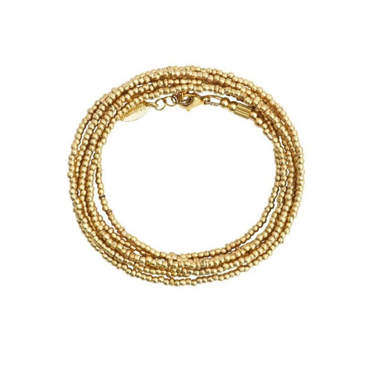 Riviera mini brass bracelet/necklace
