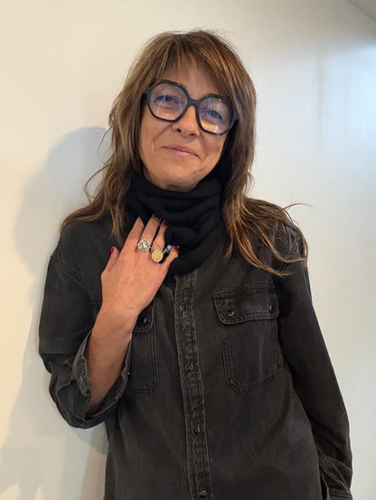 Petite écharpe triangle Eloise laine et cachemire - 6 coloris