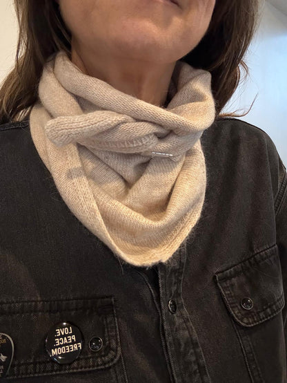Petite écharpe triangle Eloise laine et cachemire - 6 coloris