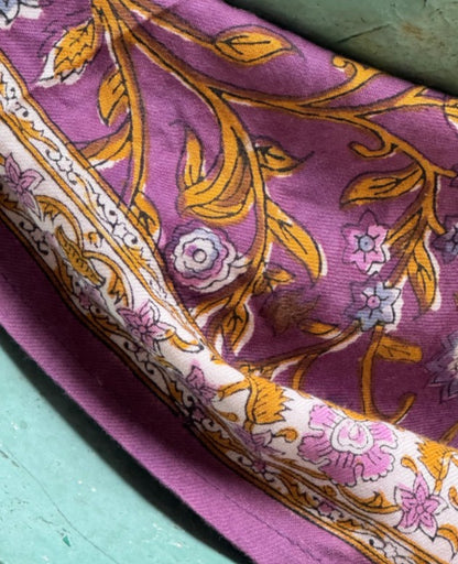 Petit foulard Halicarnasse Prune