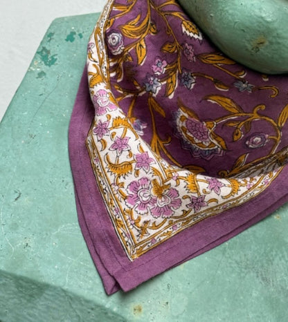 Petit foulard Halicarnasse Prune