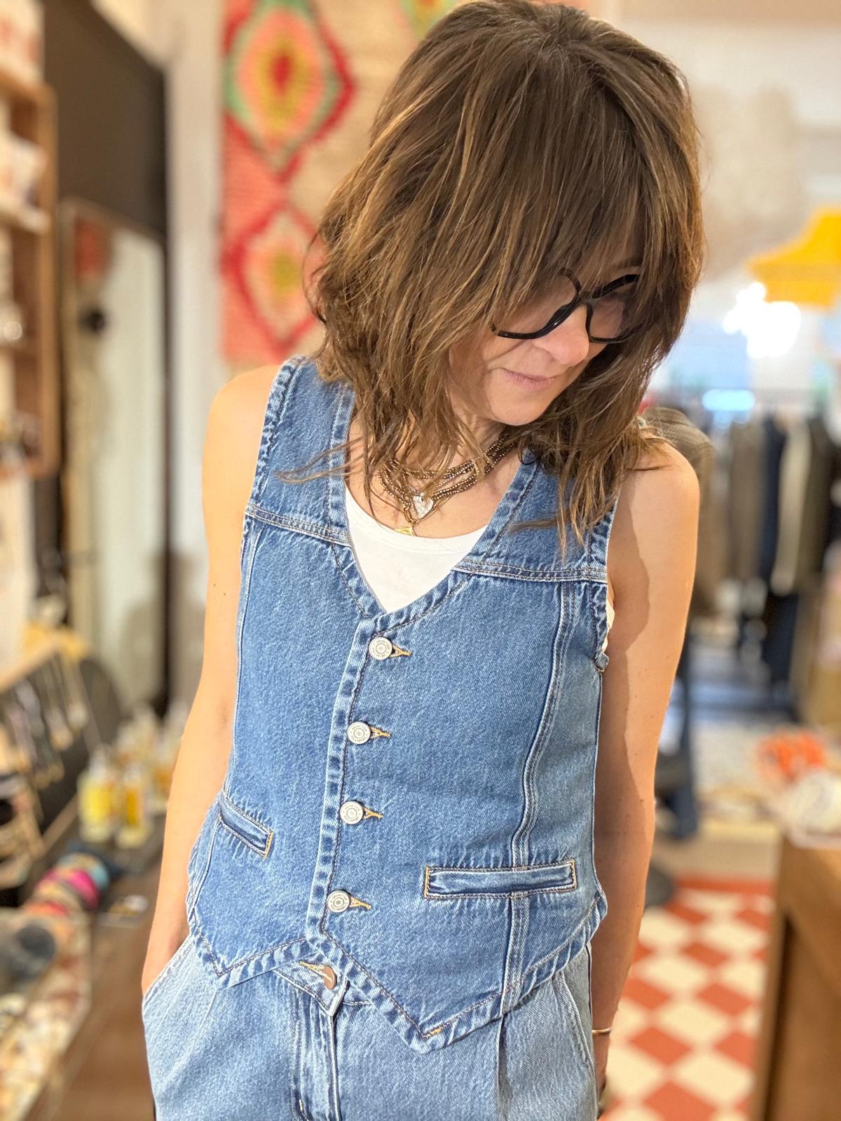 Gilet en jean Gesine Tokyo denim - MKT Studio