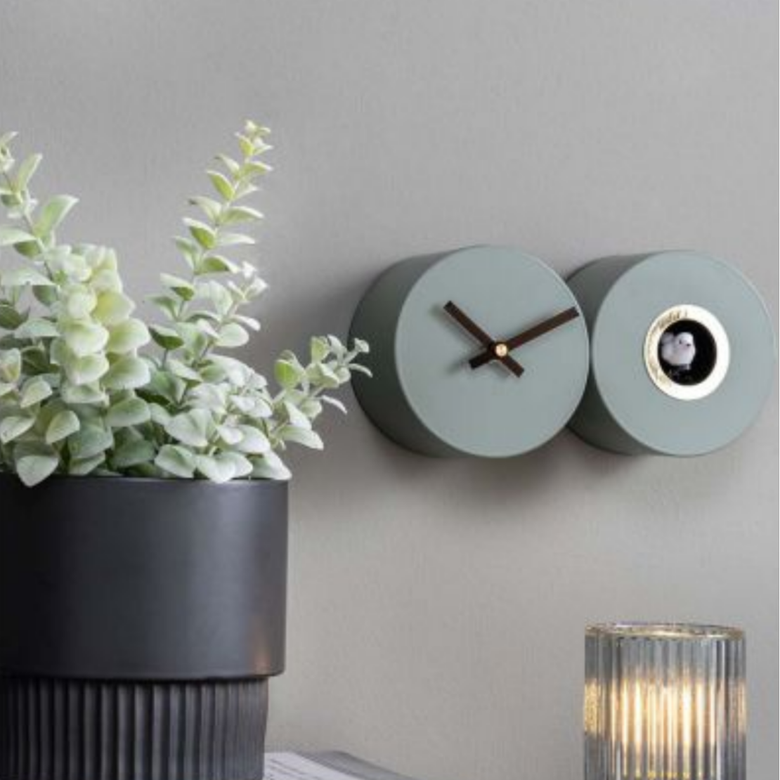 Horloge duo Cuckoo kaki