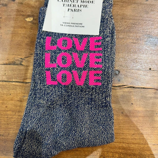 Chaussettes Love Love Love - Cabinet Mode Thérapie