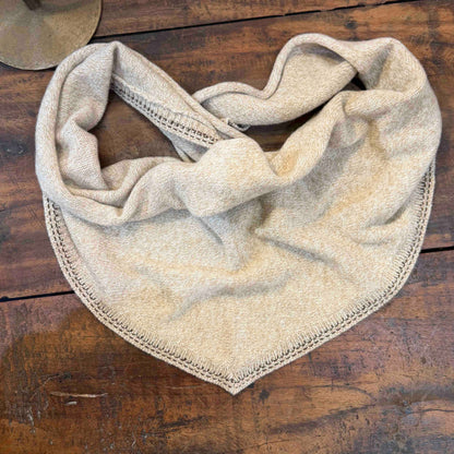 Echarpe triangle Balady beige wood- Maison Anje