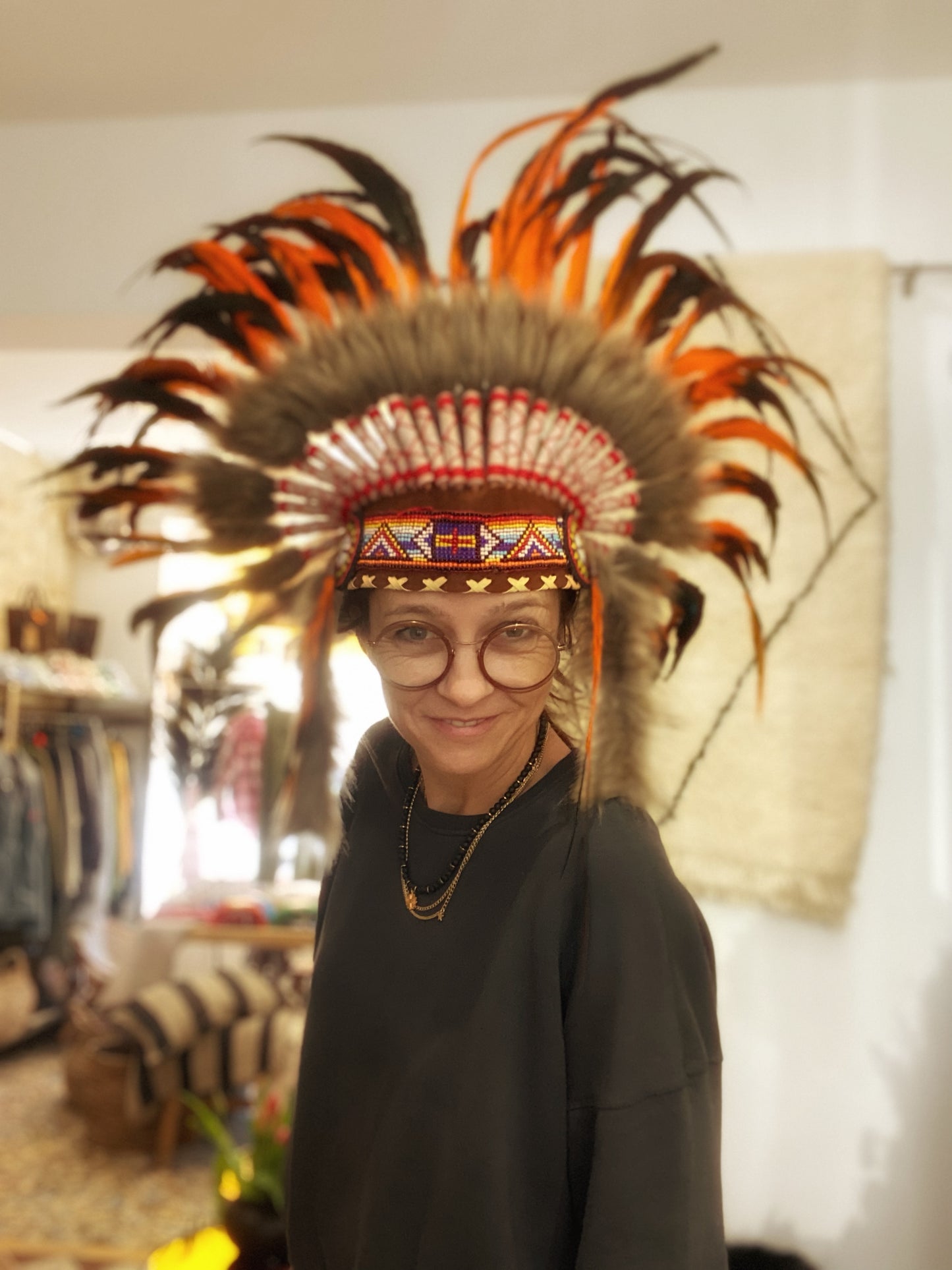 The Indian headdress