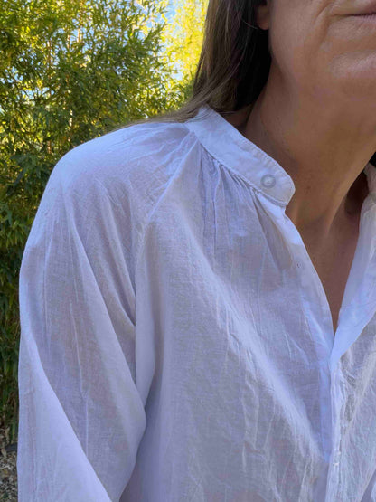Chemise Gary - blanc, kaki, noir ou rose pâle