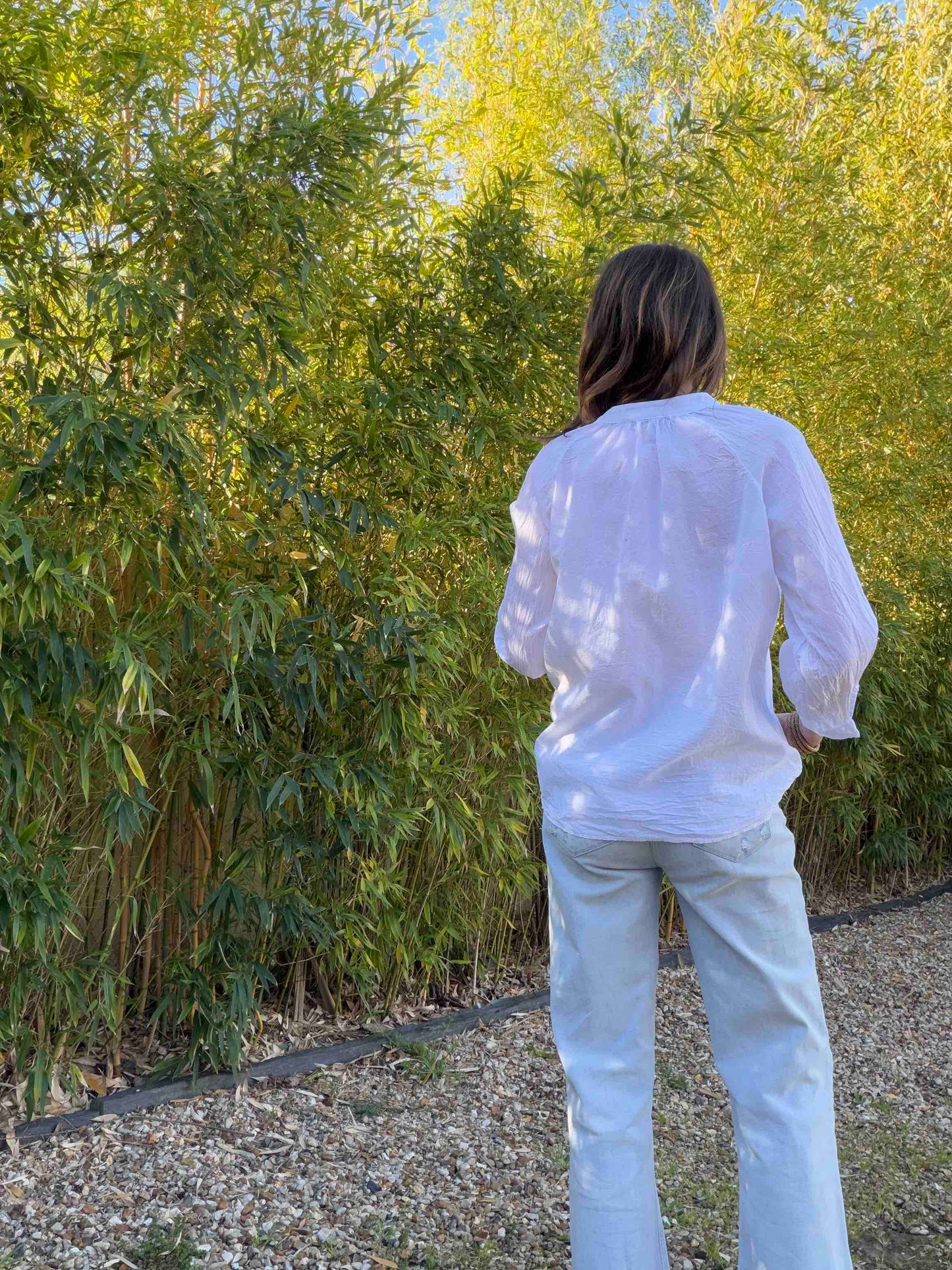 Chemise Gary - blanc, kaki, noir ou rose pâle