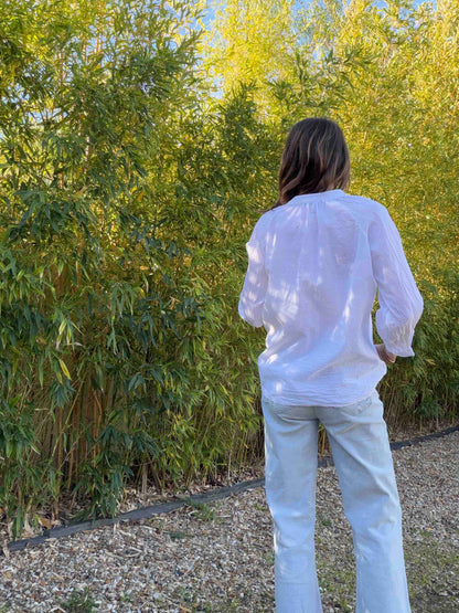 Chemise Gary - blanc, kaki, noir ou rose pâle