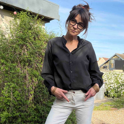 Chemise Gary - blanc, kaki, noir ou rose pâle
