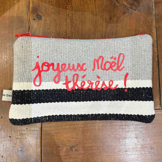 Pochette Joyeux Noël Thérèse - Grise