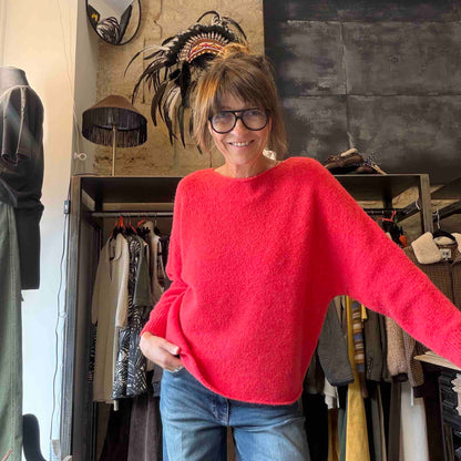 Pull Barico électrique red - Maison Anje