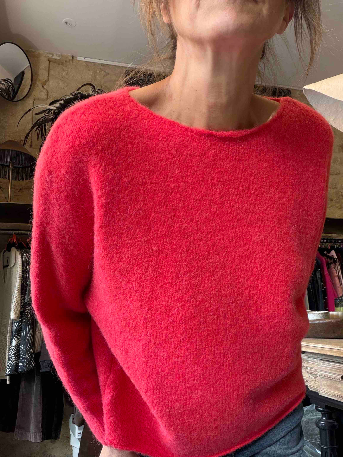 Pull Barico électrique red - Maison Anje