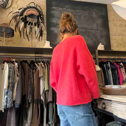 Pull Barico électrique red - Maison Anje