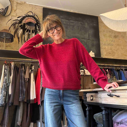 Pull Byron rouge - Maison Anje
