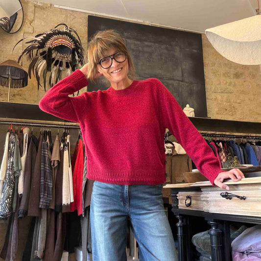 Pull Byron rouge - Maison Anje