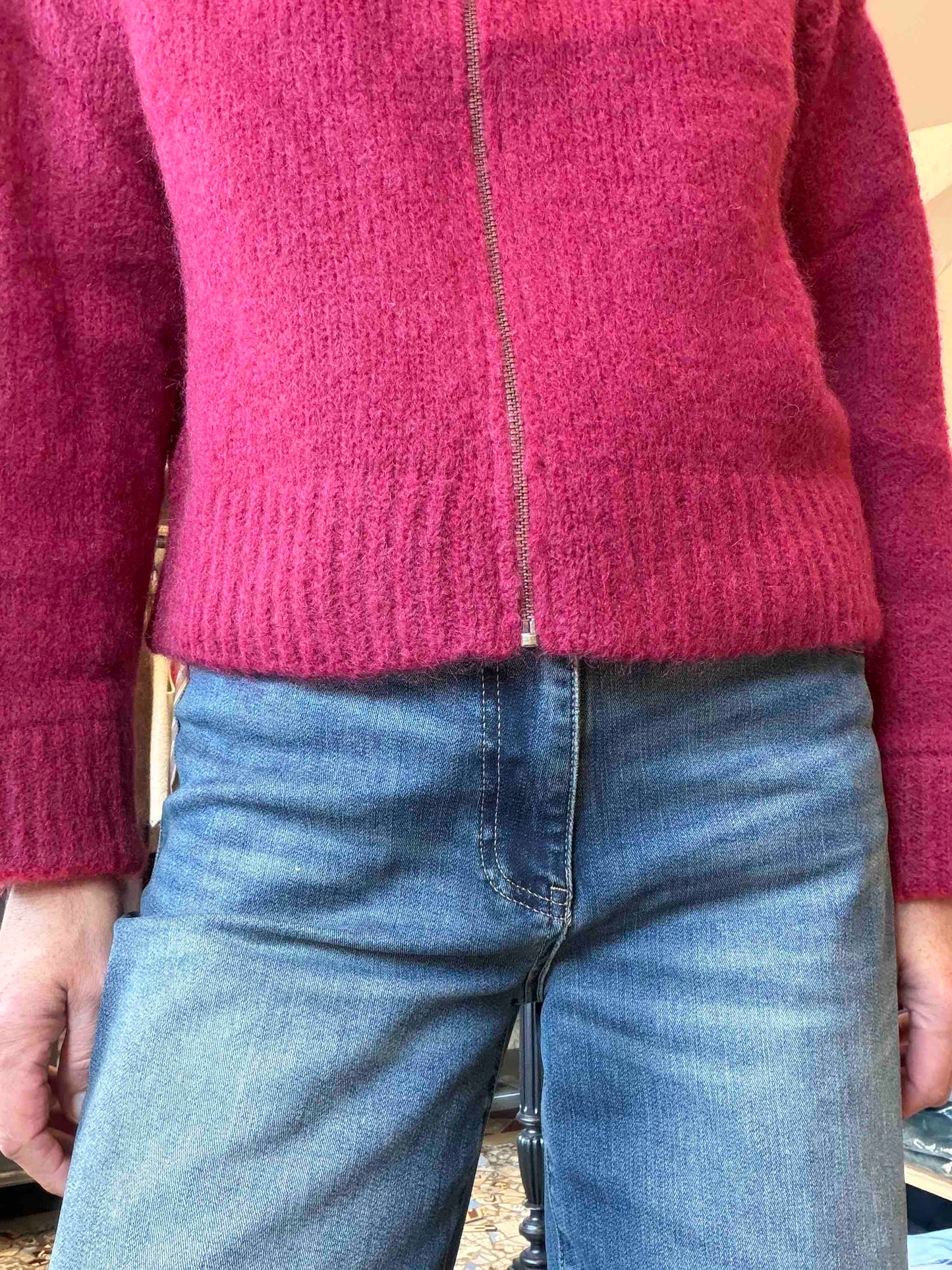 Gilet Brali grenat - Maison Anje