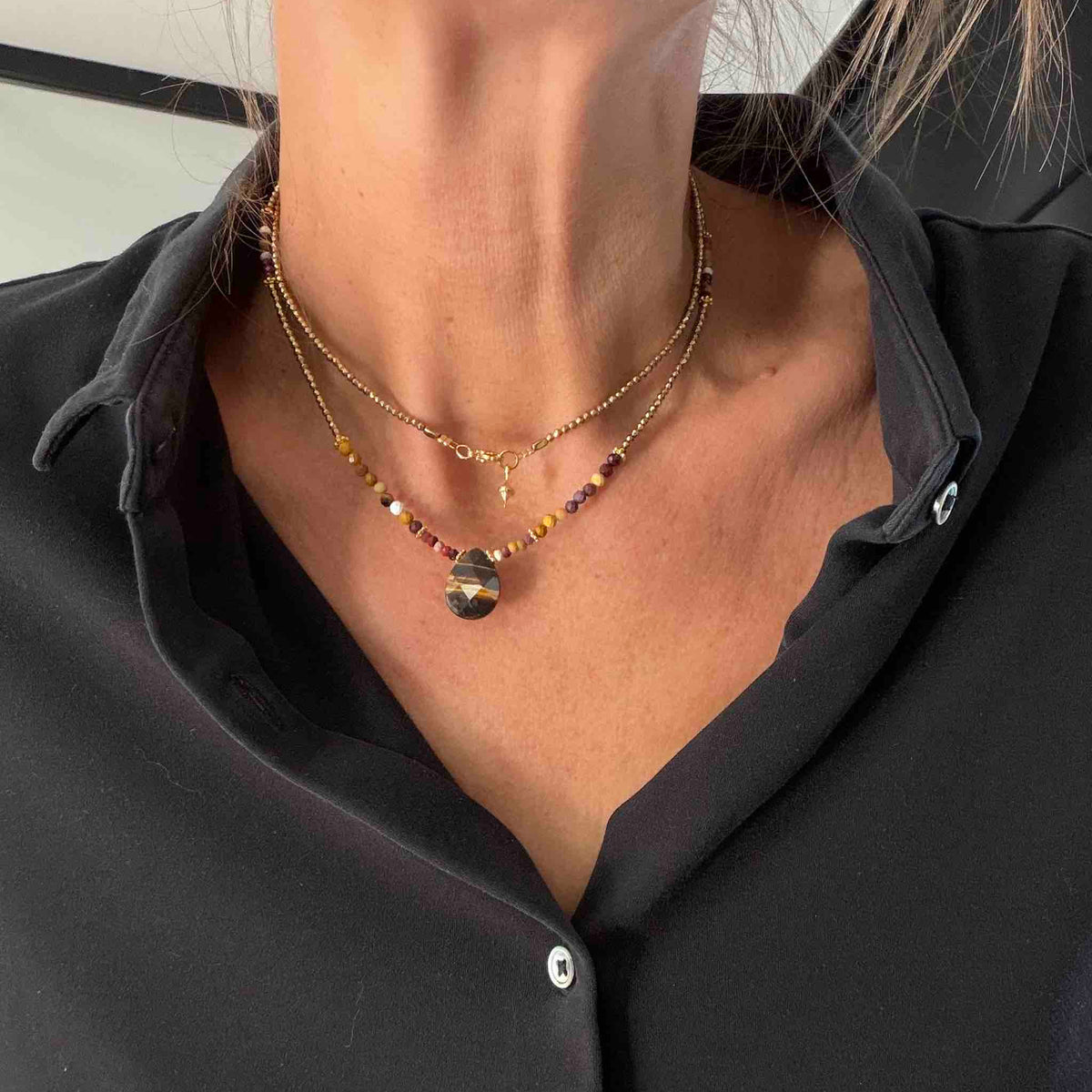 Ceyla gold necklace new