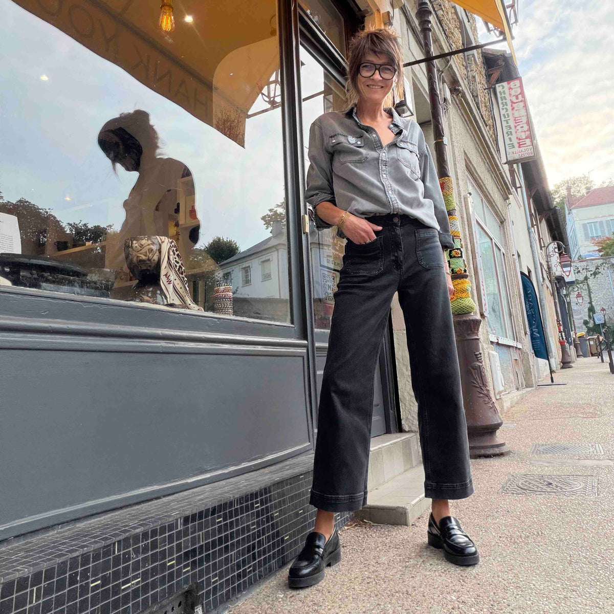Jean The Frida Pacific drill black